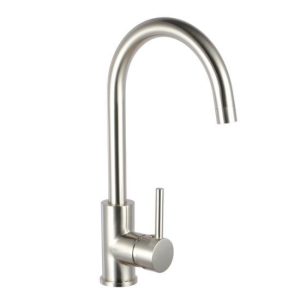 Round Chrome Standard Kitchen Sink Mixer Tap