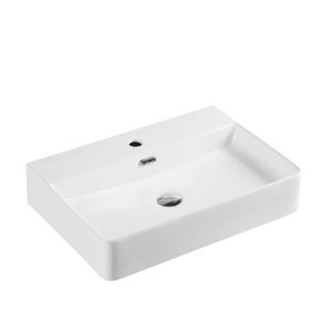 Marsay Matt White Wall Hung Rectangular Basin