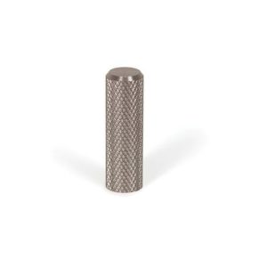 Momo Graf Knurled Cylinder Knob In Brushed Black