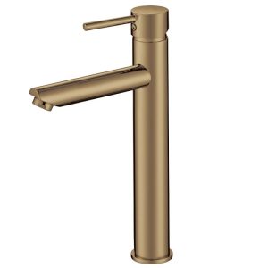 Pentro Brushed Round Tall Basin Mixer