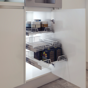 Veronar, Pull Out Wire Drawer, 145mm X 400mm, Chrome Plated
