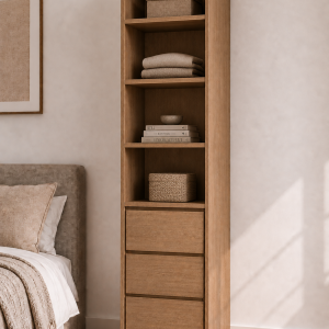 450mm Wardrobe cabinet with shelf and drawer