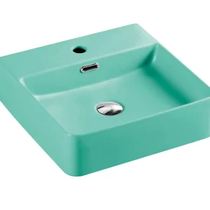 Marsay 77 Wall-Hung Square Art Basins - Antique Green
