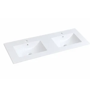 Mercio 1500mm Double Bowl Ceramic Top Vanity Basin